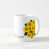 Ya-Ya Sunflower Koffiemok (Voorkant rechts)