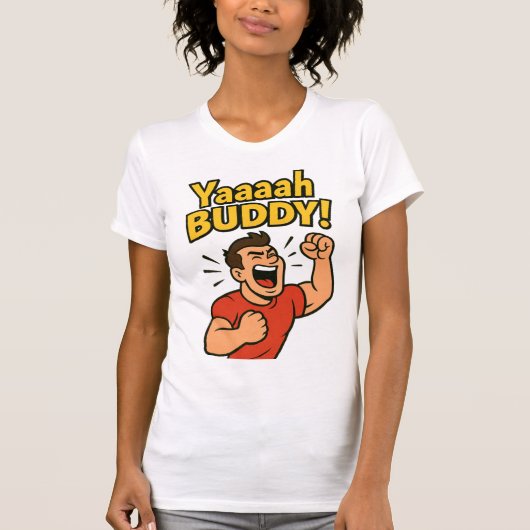 Yaaaah Buddy Power Burst T-shirt (Voorkant)