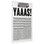 Yaaas Typography Custom Background Color Klembord (Rechts)