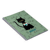 YAAAWN slaperig kat notitieboek (Rechterzijde)