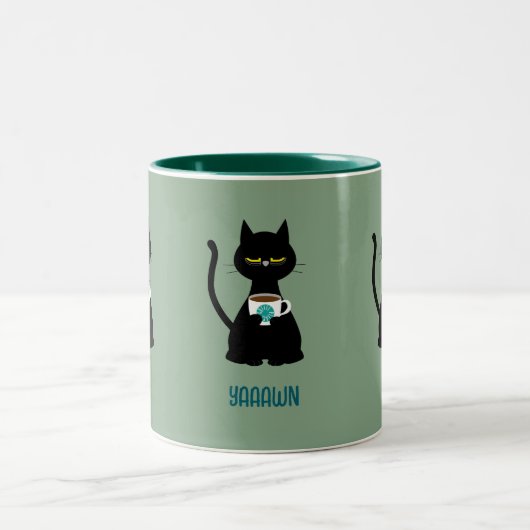 YAAAWN slaperige kat mok (Center)
