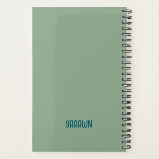 YAAAWN Sleepy Cat 2026 Planner (Achterkant)