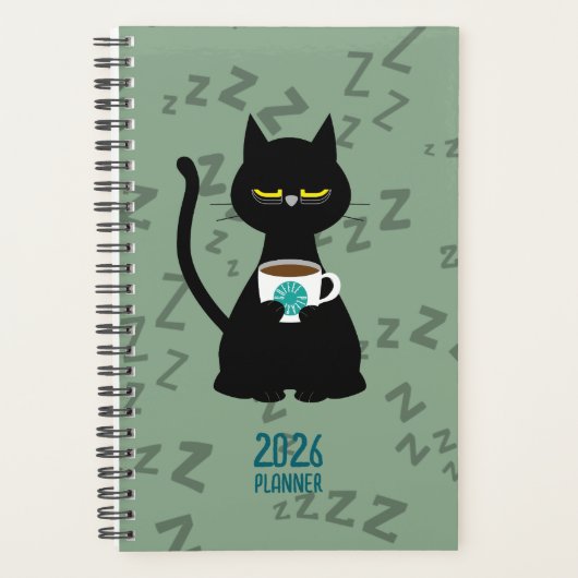 YAAAWN Sleepy Cat 2026 Planner (Voorkant)