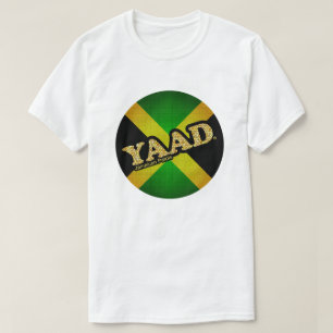 Yaad Jamaican Flag Round Patterned T-shirt