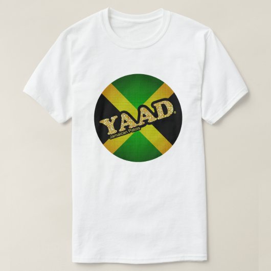 Yaad Jamaican Flag Round Patterned T-shirt (Design voorkant)