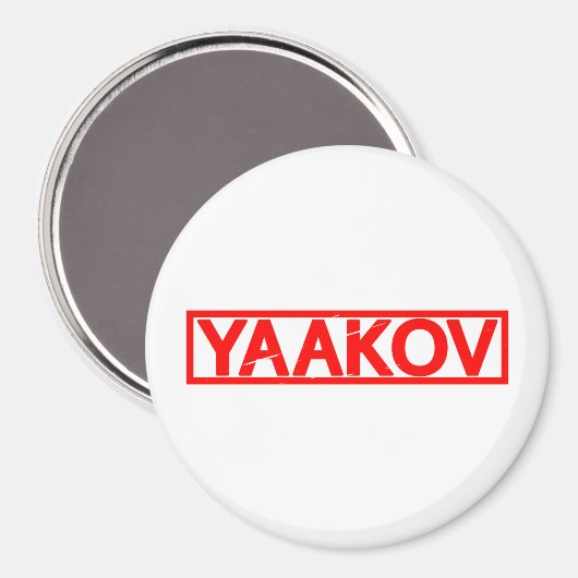 Yaakov Stamp Magneet (Voorkant / Achterkant)