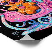 Yaas Sleigh Queen Cute Gingerbread Christmas Tee  Poster (Hoek)