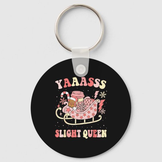 Yaas Sleigh Queen Sleigh Girl Matching Christmas P Sleutelhanger (Voorkant)