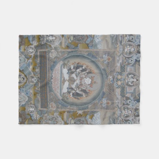 Yab Yum Vajrasattva Fleece Blanket (Voorkant (Horizontaal))