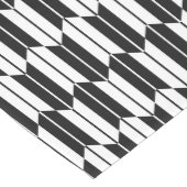 Yabane Black en White Geometric Pattern Medium Tafelloper (Hoek)