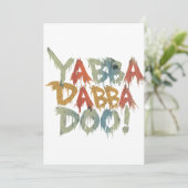 Yabba dabba doo! kaart (Staand voorkant)