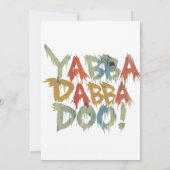Yabba dabba doo! kaart (Achterkant)