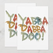 Yabba dabba doo! kaart (Voorkant / Achterkant)