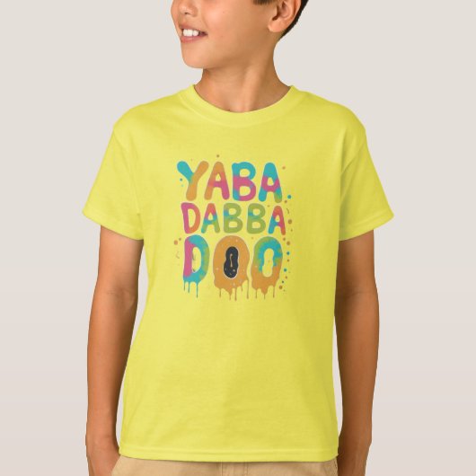 Yabba Dabba Doo! Multicolour Explosion T-shirt (Voorkant)