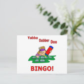 Yabba Dabber Doo - BINGO Briefkaart (Staand voorkant)