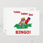 Yabba Dabber Doo - BINGO Briefkaart (Voorkant / Achterkant)