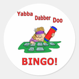 Yabba Dabber Doo - BINGO Ronde Sticker