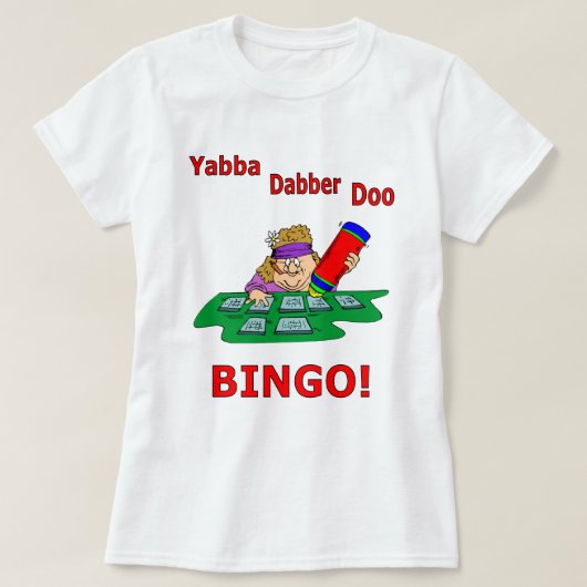 Yabba Dabber Doo - BINGO T-shirt (Design voorkant)
