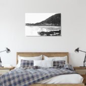 Yachats, oregon Town Uitzicht en Ocean Photography Canvas Afdruk (Insitu (Slaapkamer))