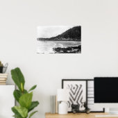 Yachats, oregon Town Uitzicht en Ocean Photography Poster (Thuiskantoor)