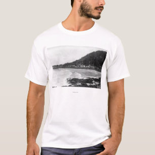 Yachats, oregon Town Uitzicht en Ocean Photography T-shirt