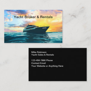 Yacht Broker en Boat Rentals Visitekaartjes