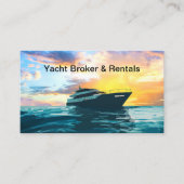 Yacht Broker en Boat Rentals Visitekaartjes (Voorkant)