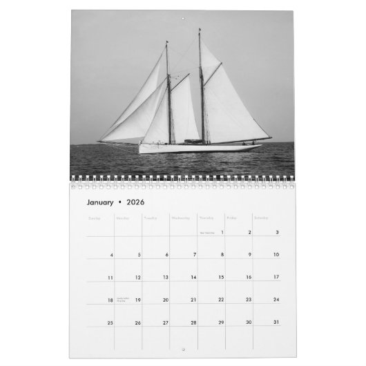Yacht Calendar Kalender (Jan 2026)