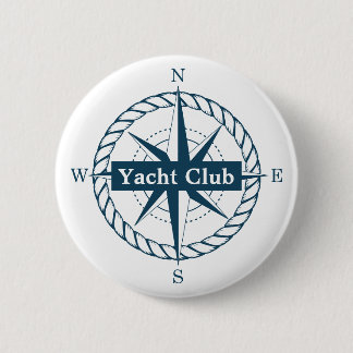 Yacht Club Badge Ronde Button 5,7 Cm
