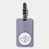 Yacht Club Bagagelabel (Voorkant verticaal)