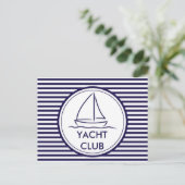 Yacht Club Briefkaart (Staand voorkant)