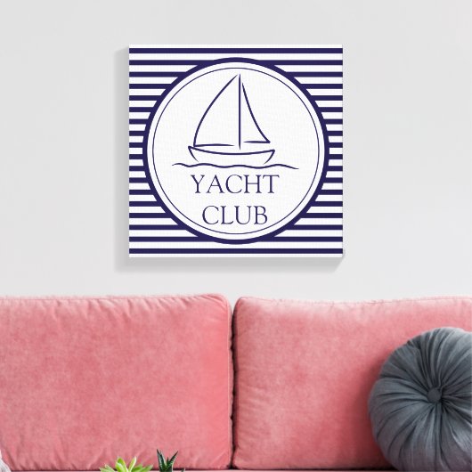 Yacht Club Canvas Afdruk (Insitu (Woonkamer))