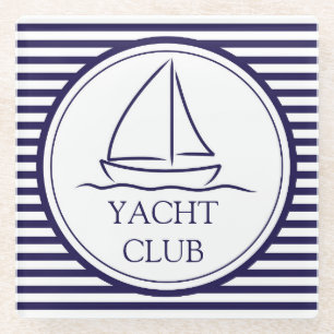 Yacht Club Glazen Onderzetter