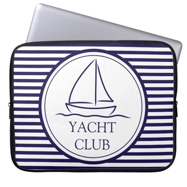 Yacht Club Laptop Sleeve (Voorkant)