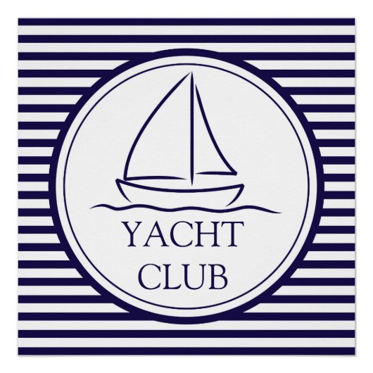 Yacht Club Perfect Poster (Voorkant)