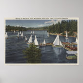 Yacht Club, Sailboot Race Poster (Voorkant)