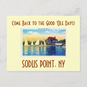 Yacht Club Sodus Point, kom terug naar de Goede '. Briefkaart