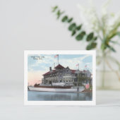 Yacht Club, Toledo, Ohio 1914 Vintage Briefkaart (Staand voorkant)