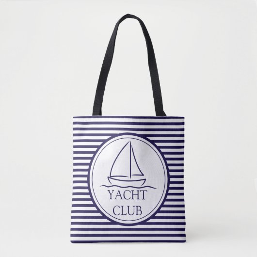 Yacht Club Tote Bag (Voorkant)