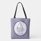 Yacht Club Tote Bag (Achterkant)