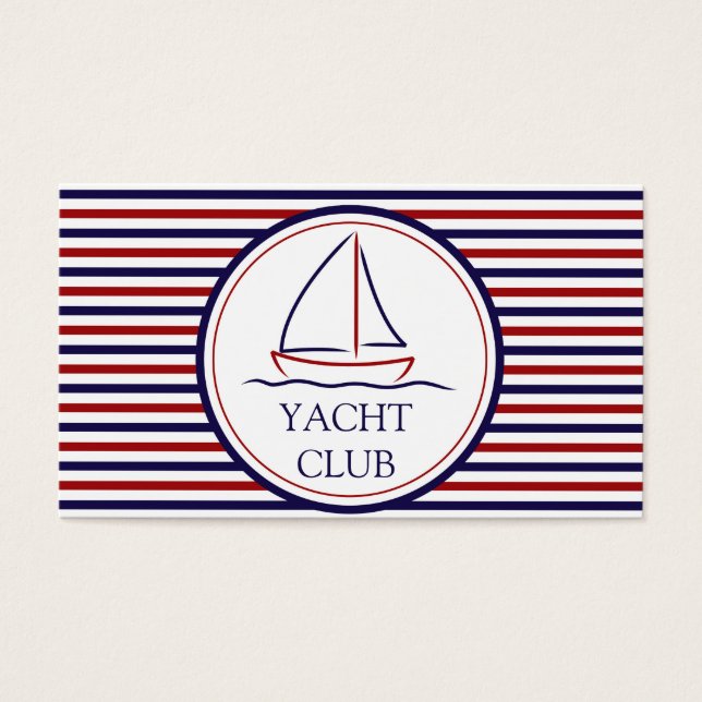 Yacht Club Visitekaartje (Voorkant)