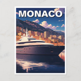 Yacht in Monaco Monte Carlo Europa Reizen Briefkaart