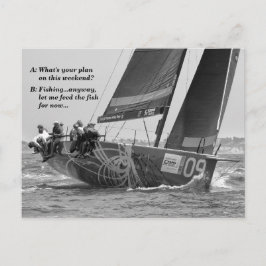 Yacht meme briefkaart