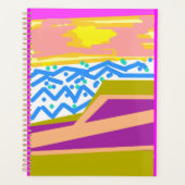 Yacht op roze planner (Voorkant)