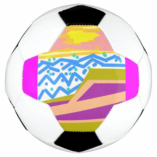 Yacht op roze voetbal (Voorkant)
