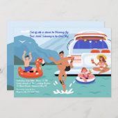 Yacht Party Kaart (Voorkant / Achterkant)