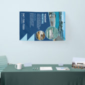 Yacht Rental Custom bewerkbaar Spandoek (Beurs)