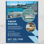 Yacht Rental Custom Editable Flyer (Voorkant)