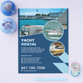 Yacht Rental Custom Editable Flyer (Enkel)