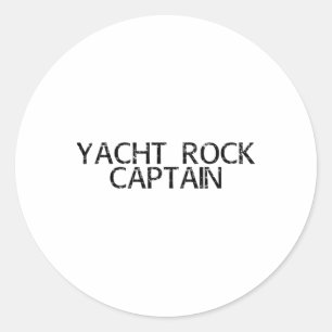 Yacht Rock Captain Funny Boat Sailor Party Gift ID Ronde Sticker